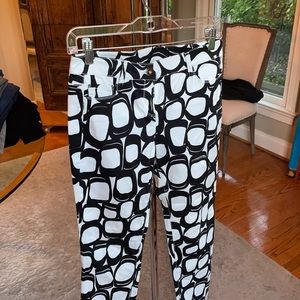 Worth Black and White Print Trousers